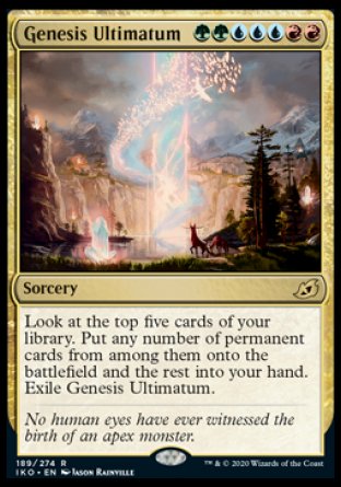 (189) Magic The Gathering Ikoria: Lair of Behemoths: Promos Single: Genesis Ultimatum (V.2) Holo Rare
