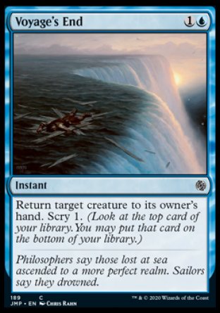(189) Magic The Gathering Jumpstart Single: Voyage's End  Common