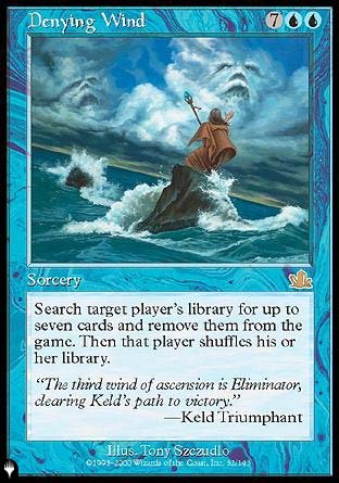 (032) Magic The Gathering The List Single: Denying Wind  Rare