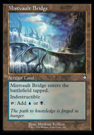 (189) Magic The Gathering Commander: The Brothers' War Single: Mistvault Bridge  Common