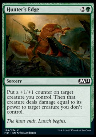 (189) Magic The Gathering Core 2021 Single: Hunter's Edge  Common