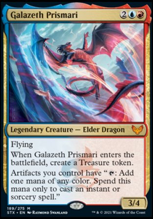 (189) Magic The Gathering Strixhaven: School of Mages Single: Galazeth Prismari  Mythic