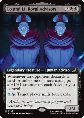 (189) Magic The Gathering Magic: The Gathering | Avatar: The Last Airbender: Eternal Single: Lo and Li, Royal Advisors (V.2) Holo Rare