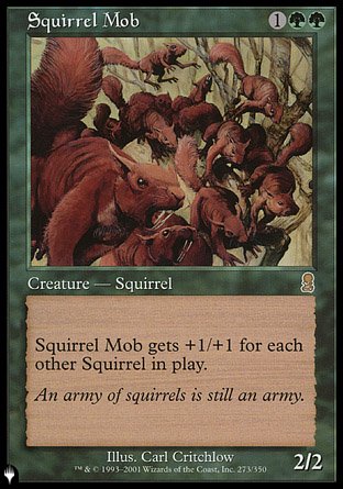 (273) Magic The Gathering The List Single: Squirrel Mob  Rare