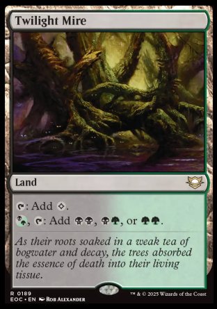 (189) Magic The Gathering Commander: Edge of Eternities Single: Twilight Mire  Rare