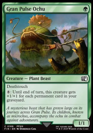 (189) Magic The Gathering Magic: The Gathering - FINAL FANTASY Single: Gran Pulse Ochu  Common