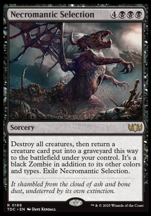 (189) Magic The Gathering Commander: Tarkir: Dragonstorm Single: Necromantic Selection  Rare