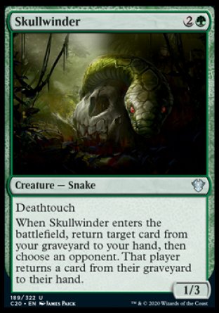 (189/322) Magic The Gathering Commander: Ikoria Single: Skullwinder  Uncommon