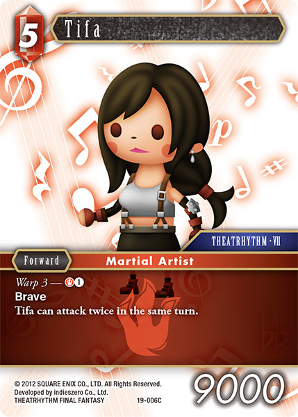 (006) Final Fantasy TCG From Nightmares Single: Tifa (19-006)  Common