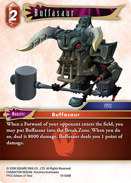 (008) Final Fantasy TCG From Nightmares Single: Buffasaur (19-008)  Rare