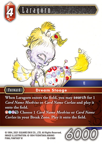 (016) Final Fantasy TCG From Nightmares Single: Laragorn (19-016) Holo Hero