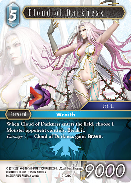 (021) Final Fantasy TCG From Nightmares Single: Cloud of Darkness (19-021)  Common