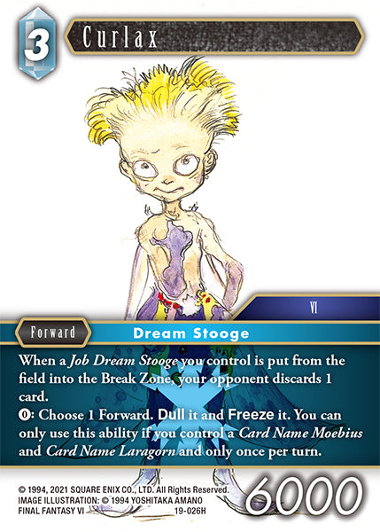 (026) Final Fantasy TCG From Nightmares Single: Curlax (19-026) Holo Hero