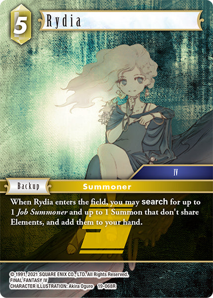 (068) Final Fantasy TCG From Nightmares Single: Rydia (19-068) (V.1) Holo Rare