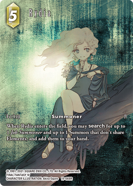 (068) Final Fantasy TCG From Nightmares Single: Rydia (19-068) (V.2)  Rare