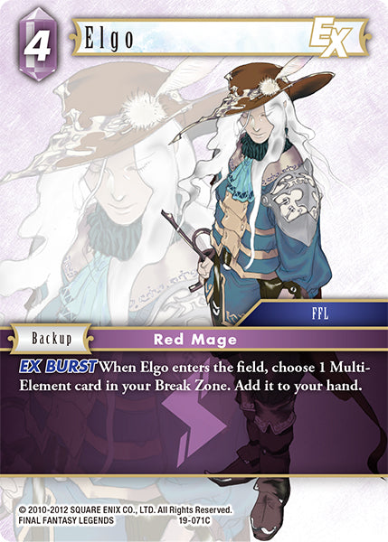 (071) Final Fantasy TCG From Nightmares Single: Elgo (19-071)  Common