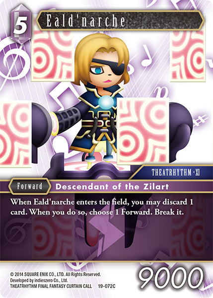 (072) Final Fantasy TCG From Nightmares Single: Eald'narche (19-072) Holo Common