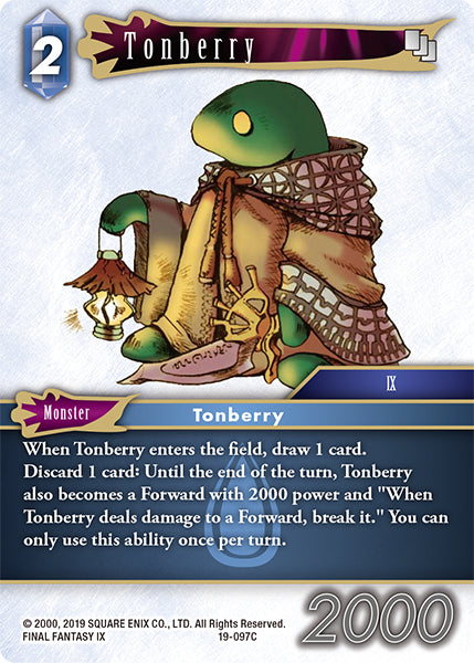 (097) Final Fantasy TCG From Nightmares Single: Tonberry (19-097)  Common