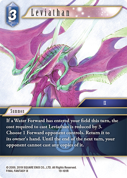 (101) Final Fantasy TCG From Nightmares Single: Leviathan (19-101) Holo Rare