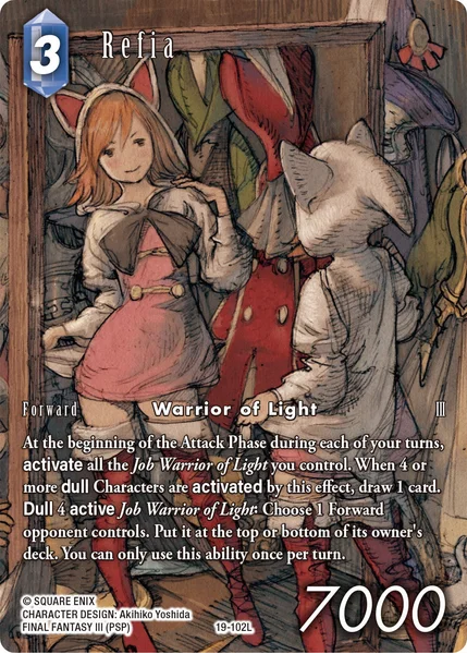 (19-102) Final Fantasy TCG Hidden Trials Single: Refia (19-102) (V.2)  Legend