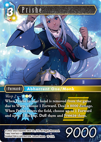 (111) Final Fantasy TCG From Nightmares Single: Prishe (19-111) (V.1) Holo Legend