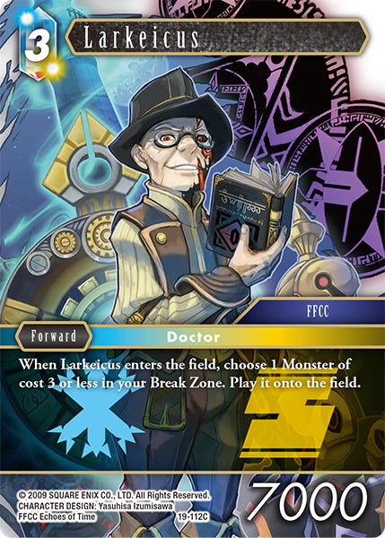 (112) Final Fantasy TCG From Nightmares Single: Larkeicus (19-112) Holo Common