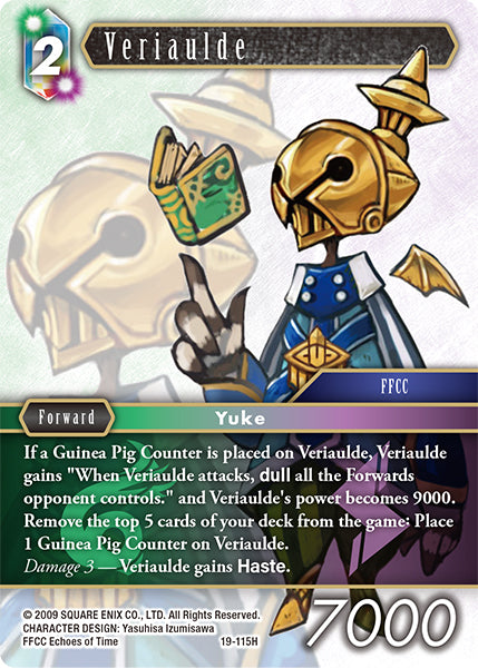 (115) Final Fantasy TCG From Nightmares Single: Veriaulde (19-115)  Hero
