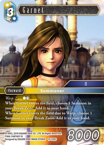 (120) Final Fantasy TCG From Nightmares Single: Garnet (19-120) Holo Common