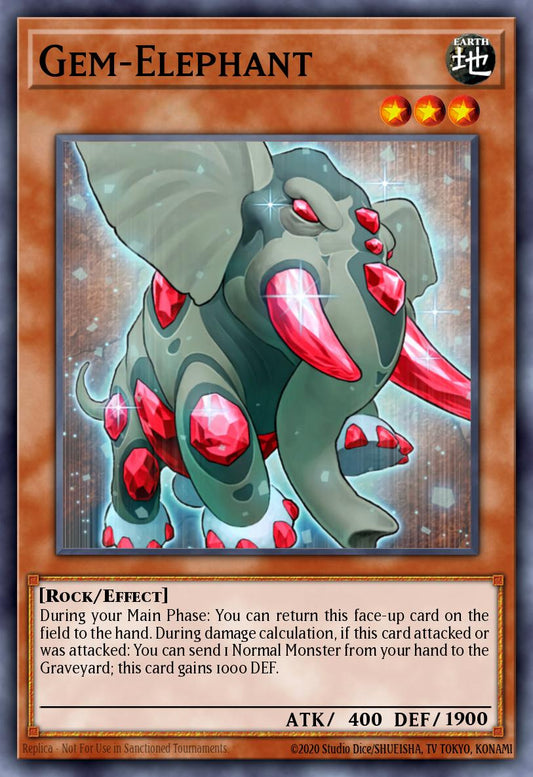 (112) YuGiOh TCG BLMM: Battles of Legend: Monster Mayhem Single: Gem-Elephant  Ultra Rare