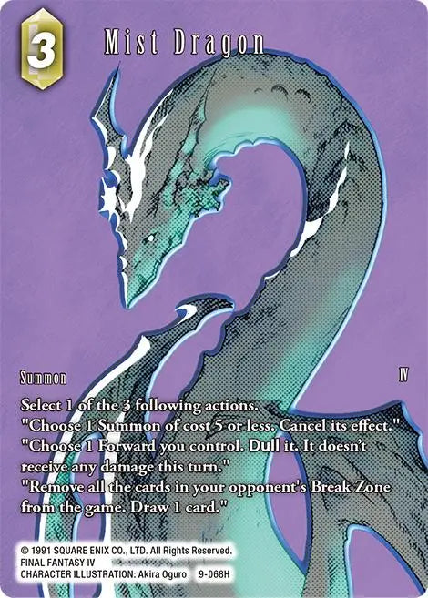 (068) Final Fantasy TCG Opus IX: Lords & Chaos Single: Mist Dragon (9-068) (V.2)  Hero