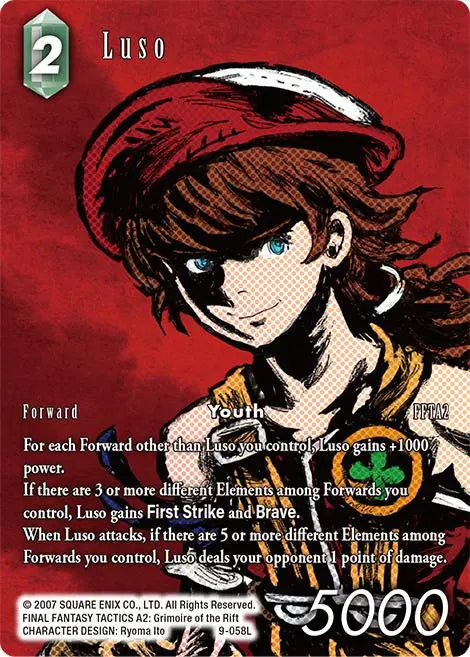 (058) Final Fantasy TCG Opus IX: Lords & Chaos Single: Luso (9-058) (V.2)  Legend