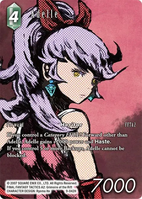 (042) Final Fantasy TCG Opus IX: Lords & Chaos Single: Adelle (9-042) (V.2)  Hero