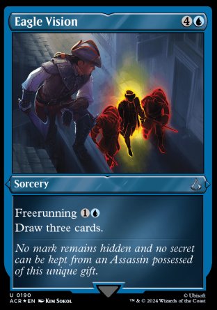 (190) Magic The Gathering Universes Beyond: Assassin's Creed: Extras Single: Eagle Vision (V.2)  Holo Uncommon