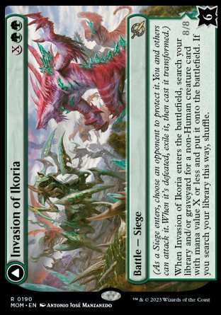 (190) Magic The Gathering March of the Machine Single: Invasion of Ikoria // Zilortha, Apex of Ikoria  Rare