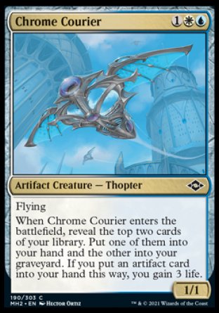 (190) Magic The Gathering Modern Horizons 2 Single: Chrome Courier  Common