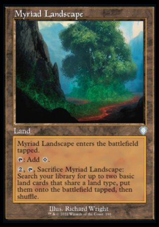 (190) Magic The Gathering Commander: The Brothers' War Single: Myriad Landscape  Uncommon