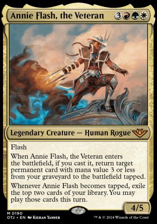 (190) Magic The Gathering Outlaws of Thunder Junction Single: Annie Flash, the Veteran  Mythic