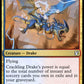 (190) Magic The Gathering Commander 2019 Single: Crackling Drake  Uncommon