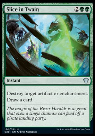 (190/322) Magic The Gathering Commander: Ikoria Single: Slice in Twain  Uncommon