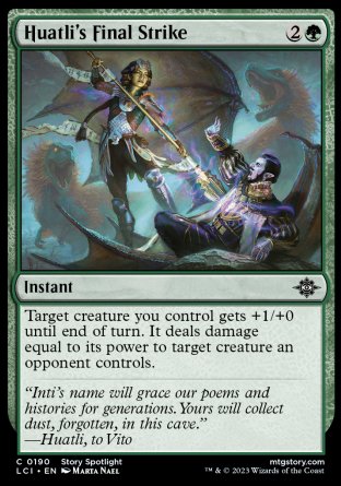 (190) Magic The Gathering The Lost Caverns of Ixalan Single: Huatli's Final Strike Holo Common