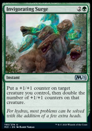 (190) Magic The Gathering Core 2021 Single: Invigorating Surge Holo Uncommon