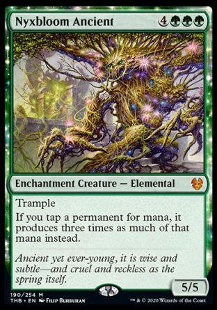 (190/254) Magic The Gathering Theros Beyond Death Single: Nyxbloom Ancient Holo Mythic