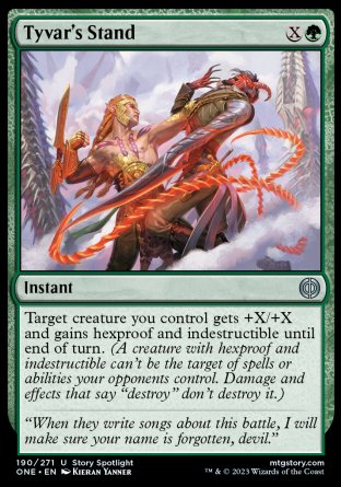 (190) Magic The Gathering Phyrexia: All Will Be One Single: Tyvar's Stand Holo Uncommon