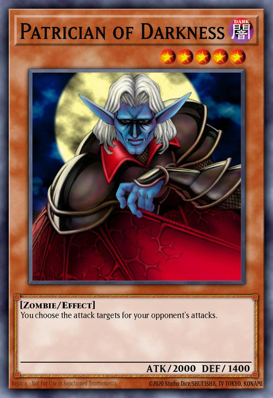 (168) YuGiOh TCG DB2: Dark Beginning 2 Single: Patrician of Darkness  Common