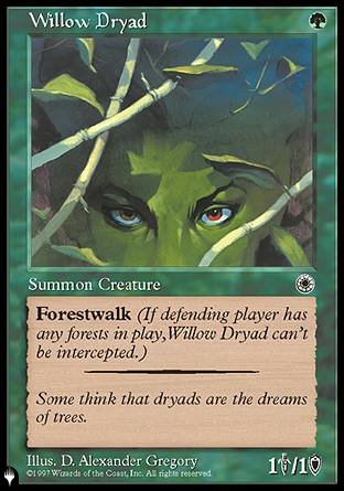 (000) Magic The Gathering The List Single: Willow Dryad  Common