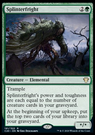 (191/322) Magic The Gathering Commander: Ikoria Single: Splinterfright  Rare