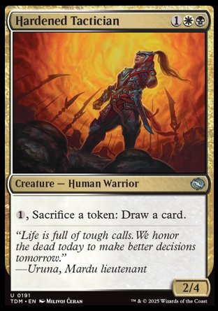 (191) Magic The Gathering Tarkir: Dragonstorm Single: Hardened Tactician  Uncommon