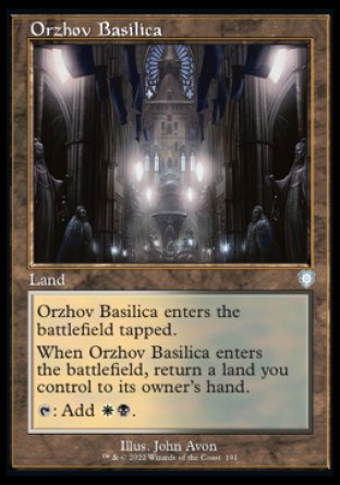 (191) Magic The Gathering Commander: The Brothers' War Single: Orzhov Basilica  Uncommon