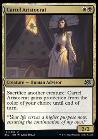 (191) Magic The Gathering Double Masters 2022 Single: Cartel Aristocrat  Common