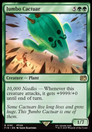 (191) Magic The Gathering Magic: The Gathering - FINAL FANTASY Single: Jumbo Cactuar  Rare